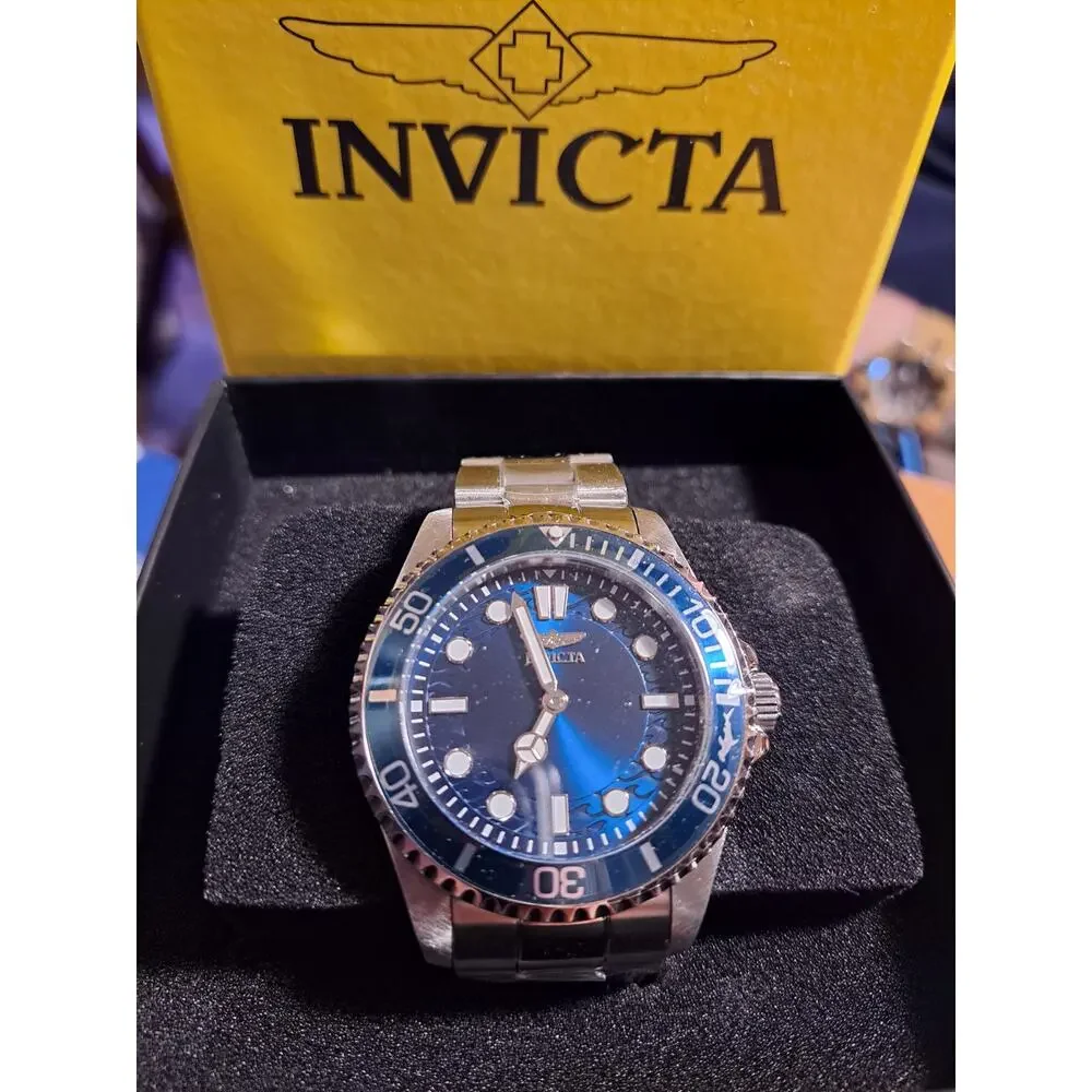 INVICTA Pro Diver Men's Watch 43mm 49694 Navy Blue Stainless Steel